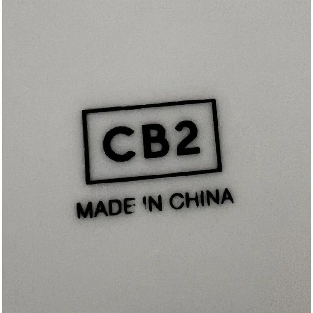 5  Crate & Barrel CB2 White Dinner Plates 10” round